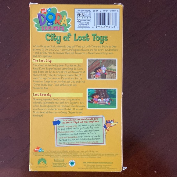 Set of 3 Dora the Explorer VHS tapes Nick jr Fun & Educational videos - Picture 3 of 6